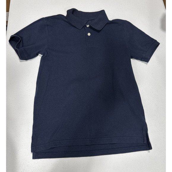 The Childrens Place School Uniform Short Sleeves Polo Shirts Yellow Blue L 10-12 - Picture 2 of 14